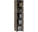 NAOMI 5 DOOR STORAGE BOX WITH LOCK SONOMA DARK