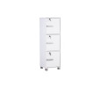 NAOMI 3 DOOR STORAGE BOX WITH LOCK WHITE