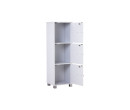 NAOMI 3 DOOR STORAGE BOX WITH LOCK WHITE