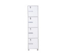 NAOMI 4 DOOR STORAGE BOX WITH LOCK WHITE