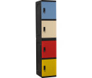 OPTIMUS FOUR TIER LOCKER BEIGE/YELLOW/BLUE/RED