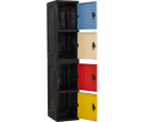 OPTIMUS FOUR TIER LOCKER BEIGE/YELLOW/BLUE/RED