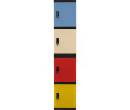 OPTIMUS FOUR TIER LOCKER BEIGE/YELLOW/BLUE/RED
