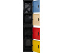 OPTIMUS FOUR TIER LOCKER BEIGE/YELLOW/BLUE/RED