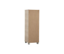 CODEY 3 DOOR STORAGE BOX WITH LOCK & LEG SILVER/GREY LINE