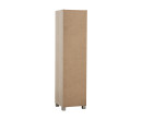 CODEY 4 DOOR STORAGE BOX WITH LOCK & LEG SILVER/GREY LINE