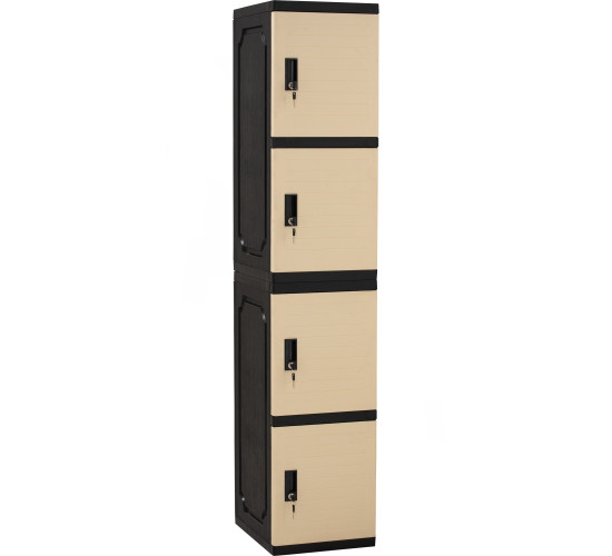 OPTIMUS FOUR TIER LOCKER BEIGE/BLACK