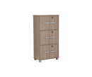 NAOMI 6 DOOR STORAGE BOX WITH LOCK EBONNESE