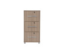 NAOMI 6 DOOR STORAGE BOX WITH LOCK EBONNESE