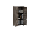 NAOMI 6 DOOR STORAGE BOX WITH LOCK SONOMA DARK
