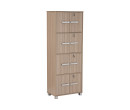NAOMI 8 DOOR STORAGE BOX WITH LOCK EBONNESE