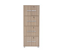 NAOMI 8 DOOR STORAGE BOX WITH LOCK EBONNESE