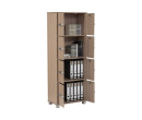 NAOMI 8 DOOR STORAGE BOX WITH LOCK EBONNESE