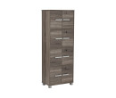 NAOMI 8 DOOR STORAGE BOX WITH LOCK SONOMA DARK