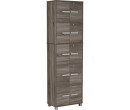 NAOMI 10 DOOR STORAGE BOX WITH LOCK SONOMA DARK