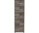 NAOMI 10 DOOR STORAGE BOX WITH LOCK SONOMA DARK