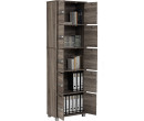 NAOMI 10 DOOR STORAGE BOX WITH LOCK SONOMA DARK
