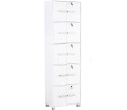 NAOMI 10 DOOR STORAGE BOX WITH LOCK WHITE