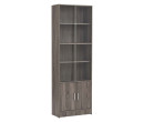 * ECO FILE CABINET WITH GLASS SONOMA DARK