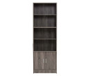 * ECO FILE CABINET WITH GLASS SONOMA DARK