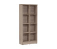 HAVIR 8 COMPARTMENT FILE CABINET EBONNESE