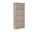 HAVIR 8 COMPARTMENT FILE CABINET EBONNESE