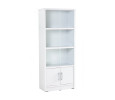 * HAVIR FILE CABINET WITH GLASS DOOR WHITE