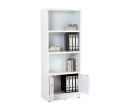 * HAVIR FILE CABINET WITH GLASS DOOR WHITE