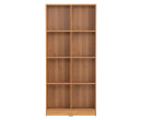ECO 8 COMPARTMENT FILE CABINET NATURAL OAK