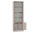 *ECO FILE CABINET WITH GLASS LIGHT OAK