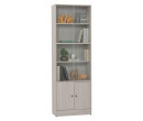 *ECO FILE CABINET WITH GLASS LIGHT OAK