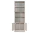 *ECO FILE CABINET WITH GLASS LIGHT OAK