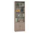 *ECO FILE CABINET WITH GLASS DARK OAK