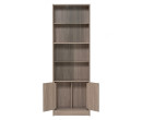 *ECO FILE CABINET WITH GLASS DARK OAK