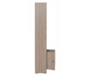 *ECO FILE CABINET WITH GLASS DARK OAK