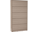 HAVIR 15 COMPARTMENT FILE CABINET EBONNESE