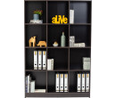 ECO 12 COMPARTMENT FILE CABINET LIGHT CAPPUCCINO
