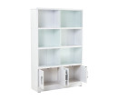 * HAVIR FILE CABINET WITH GLASS DOOR WHITE