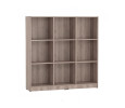 ECO 9 COMPARTMENT FILE CABINET DARK OAK
