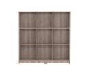 ECO 9 COMPARTMENT FILE CABINET DARK OAK