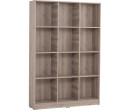 ECO 12 COMPARTMENT FILE CABINET DARK OAK