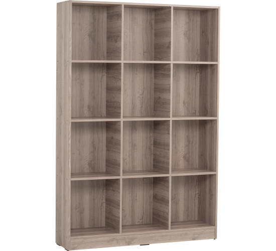 ECO 12 COMPARTMENT FILE CABINET DARK OAK