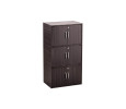 CODEY 6 DOOR STORAGE BOX WITH LOCK LIGHT CAPPUCCINO