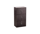 CODEY 6 DOOR STORAGE BOX WITH LOCK LIGHT CAPPUCCINO