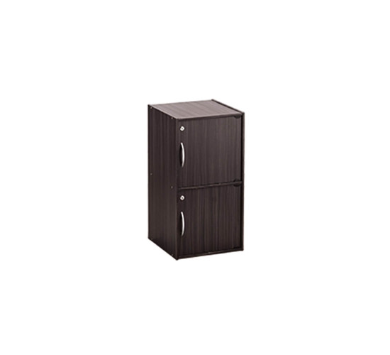 CODEY 2 DOOR STORAGE BOX WITH LOCK LIGHT CAPPUCCIN...