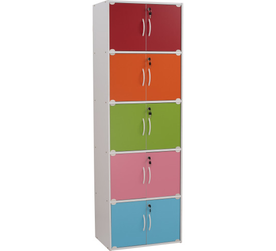 CODEY 10 DOOR STORAGE BOX WITH LOCK
