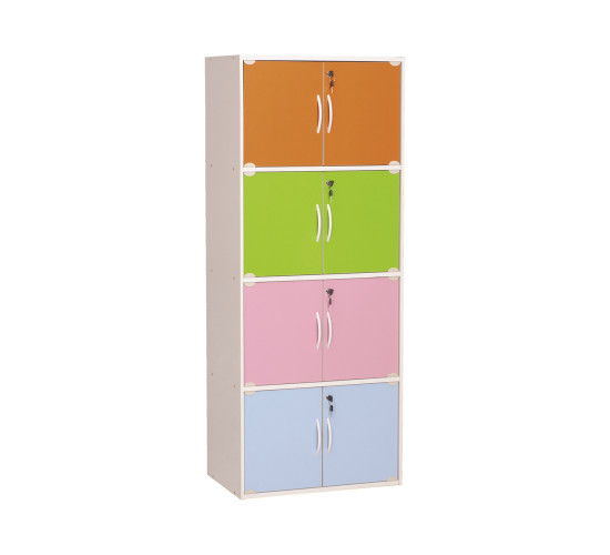 CODEY 8 DOOR STORAGE BOX WITH LOCK