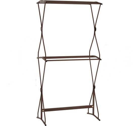 OLIVER HIGH TOWEL HANGER ANTIQUE BROWN 