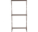 OLIVER HIGH TOWEL HANGER ANTIQUE BROWN 