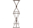 OLIVER HIGH TOWEL HANGER ANTIQUE BROWN 
